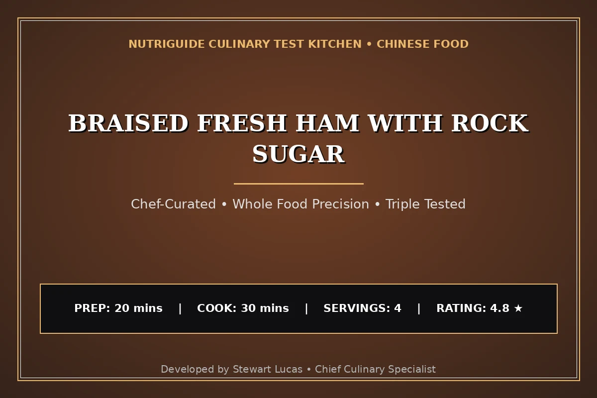 Braised Fresh Ham With Rock Sugar