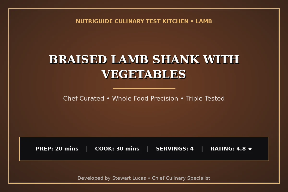 Braised Lamb Shank With Vegetables