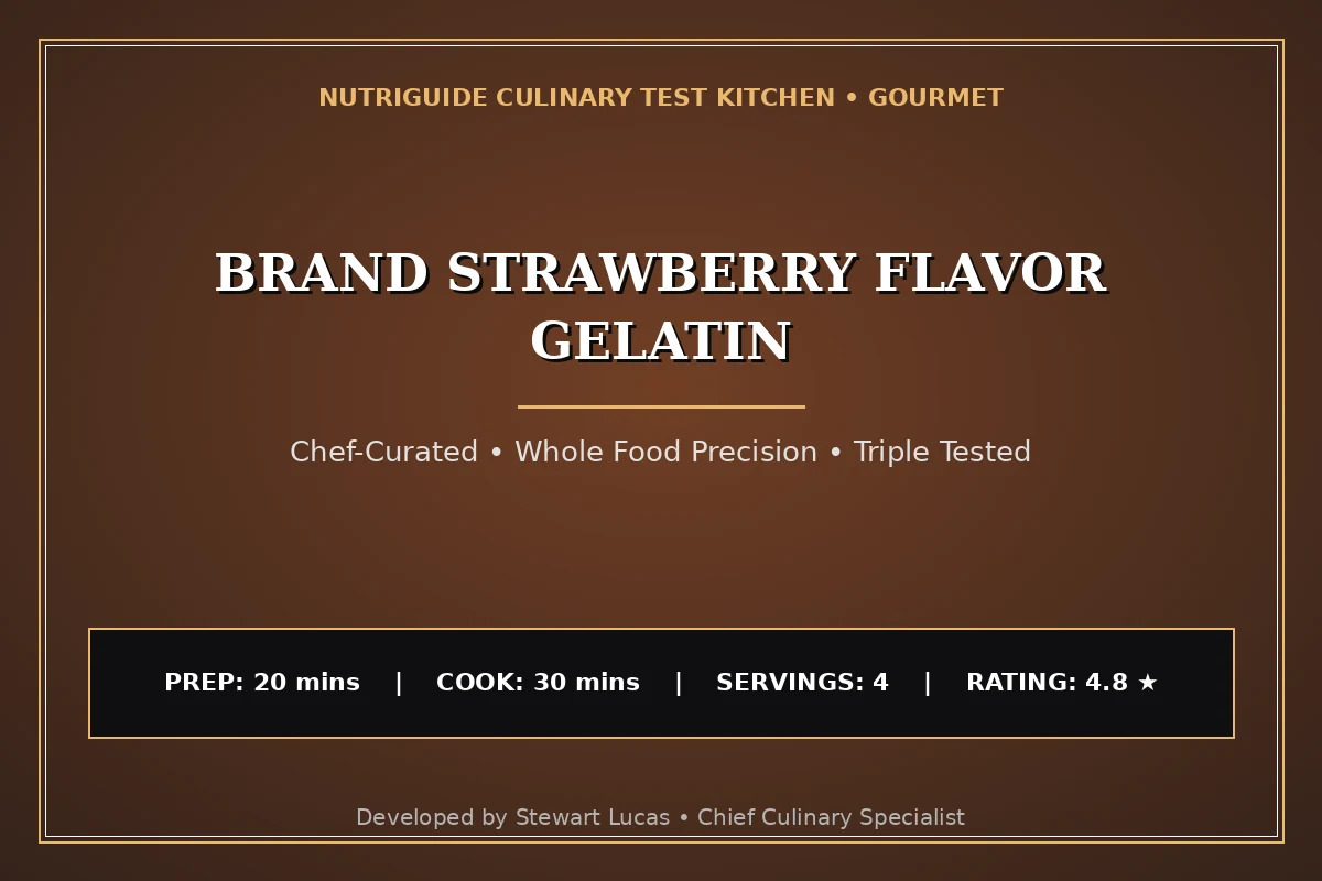 Brand Strawberry Flavor Gelatin