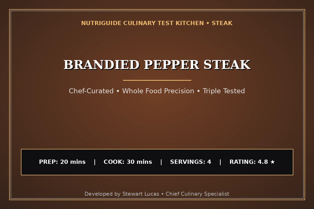 Brandied Pepper Steak