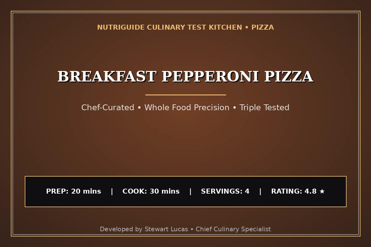 Breakfast Pepperoni Pizza