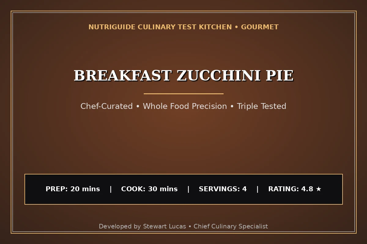 Breakfast Zucchini Pie