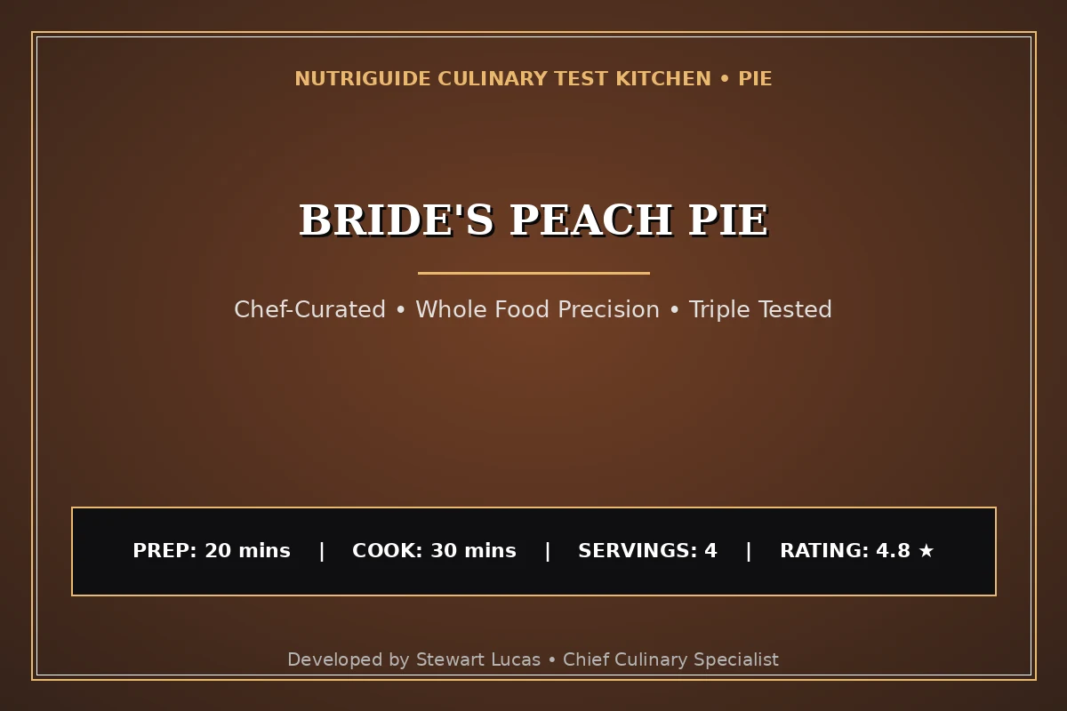 Bride'S Peach Pie