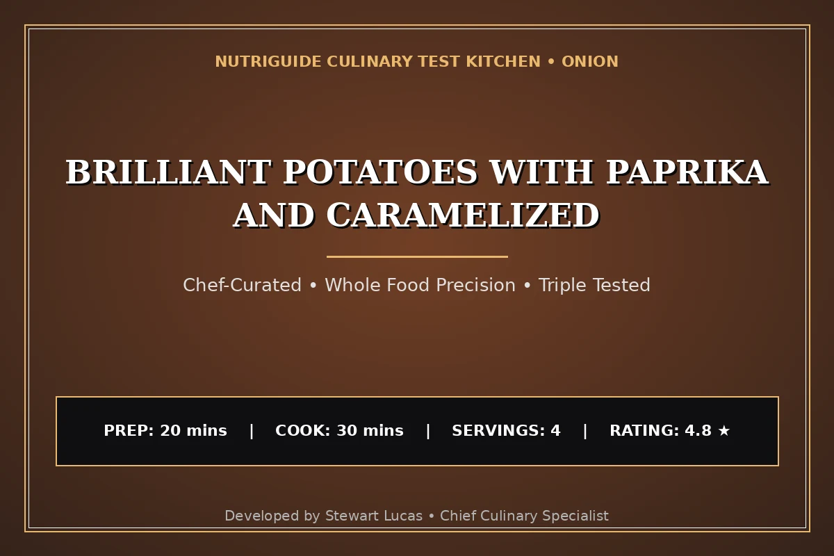 Brilliant Potatoes With Paprika And Caramelized