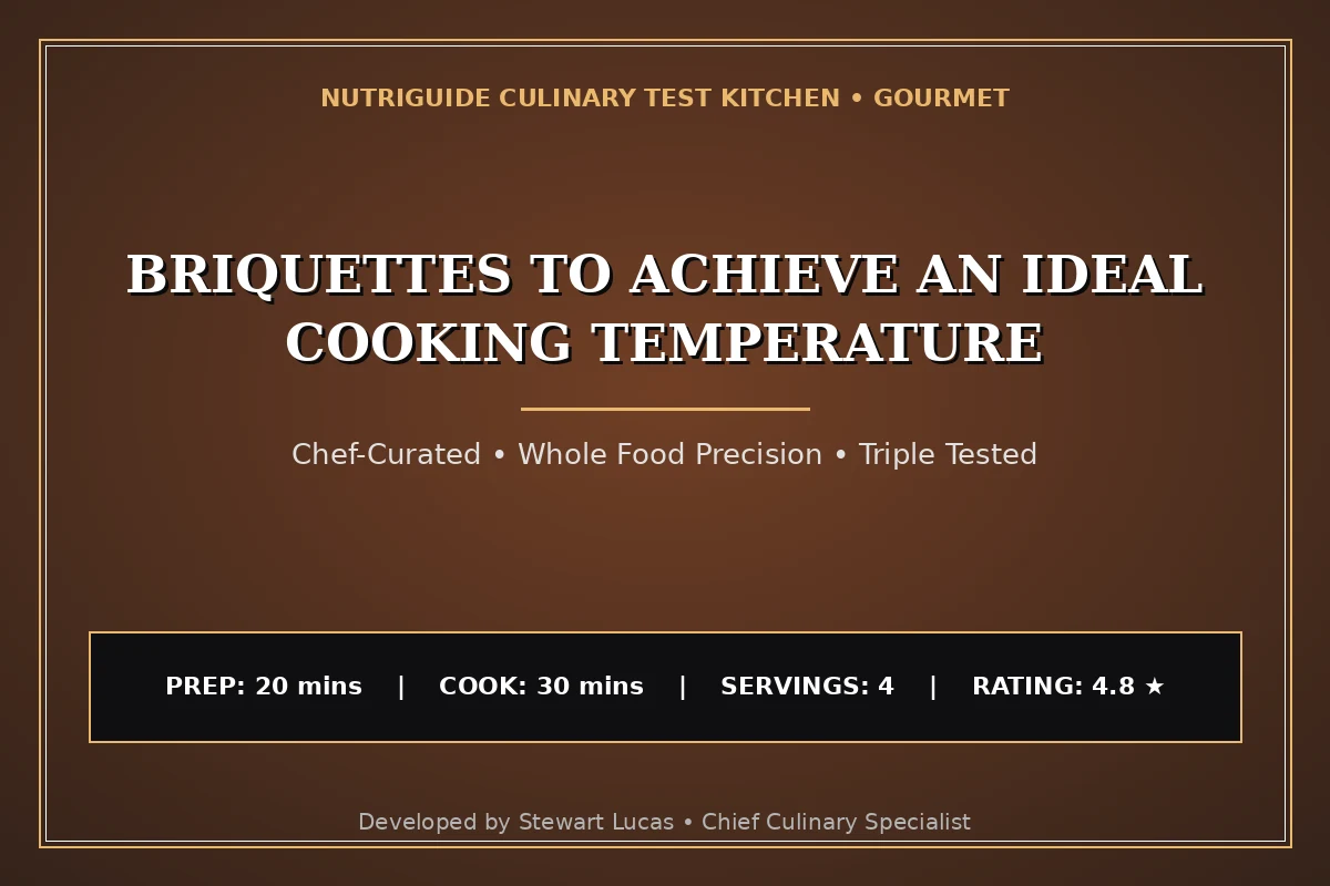 Briquettes To Achieve An Ideal Cooking Temperature