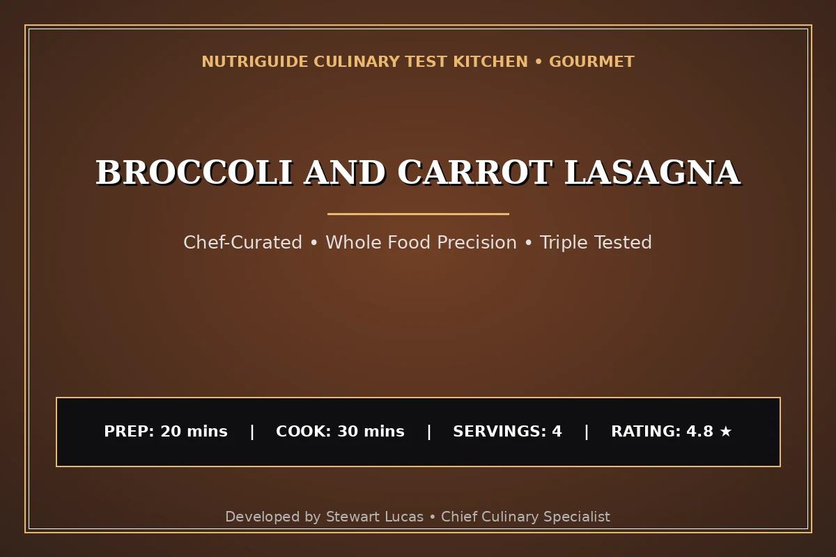 Broccoli And Carrot Lasagna