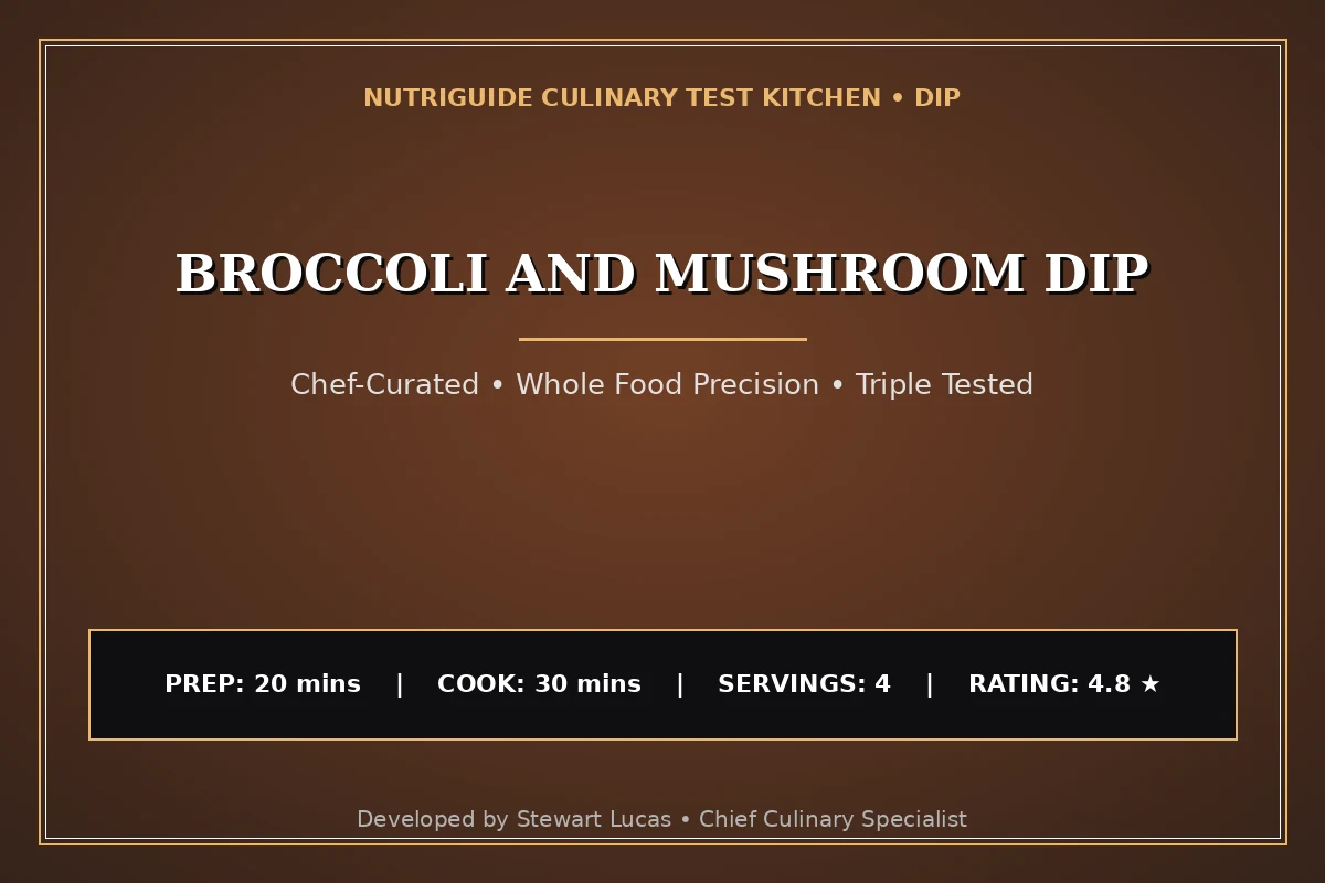 Broccoli And Mushroom Dip