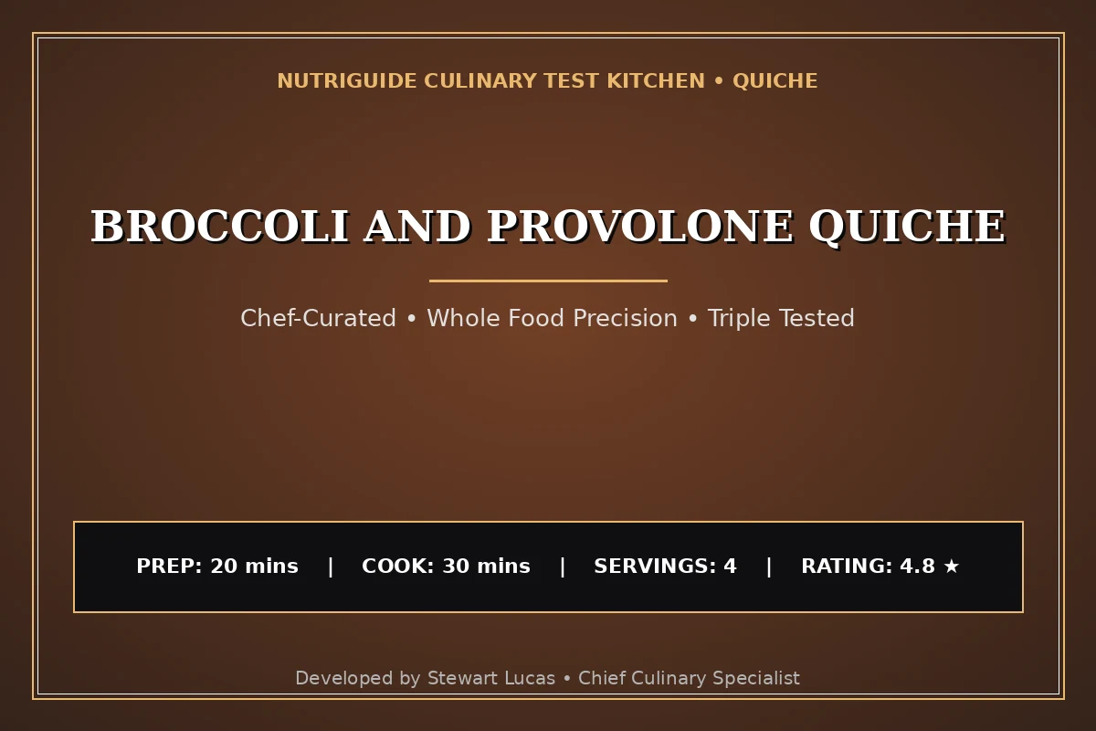 Broccoli And Provolone Quiche