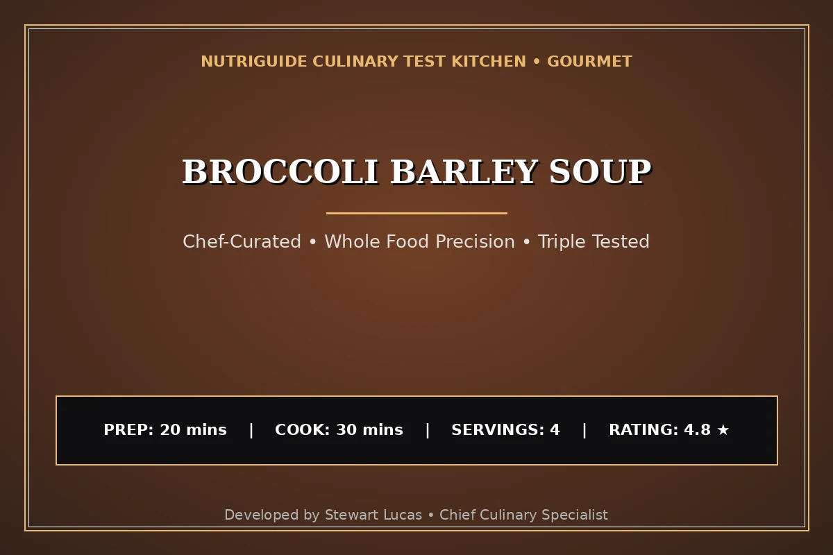 Broccoli Barley Soup
