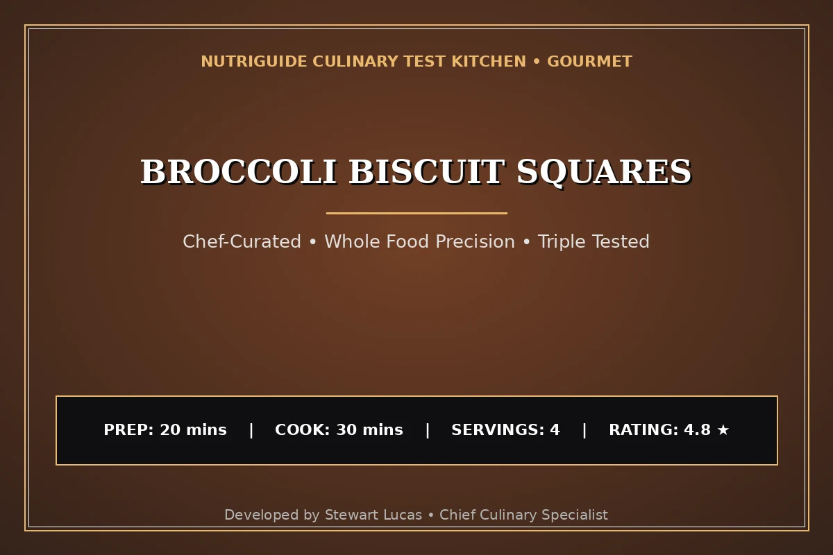 Broccoli Biscuit Squares
