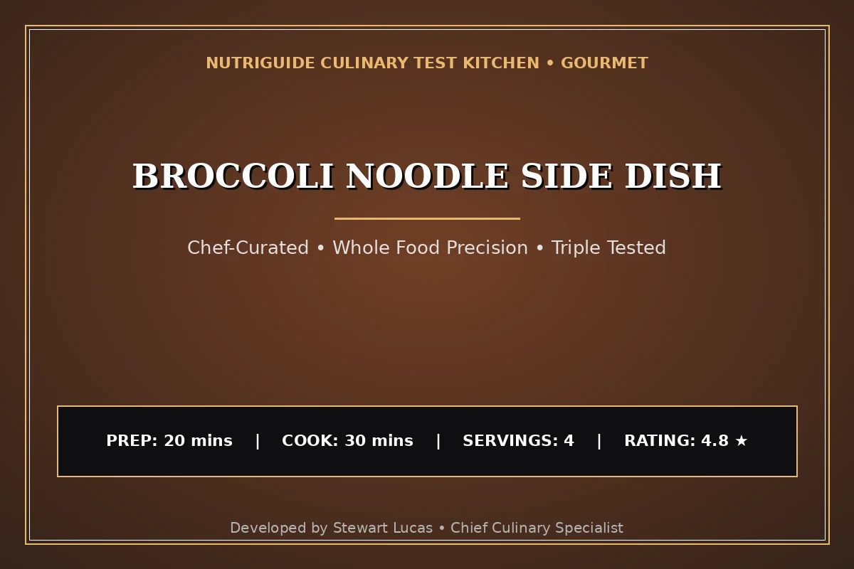 Broccoli Noodle Side Dish