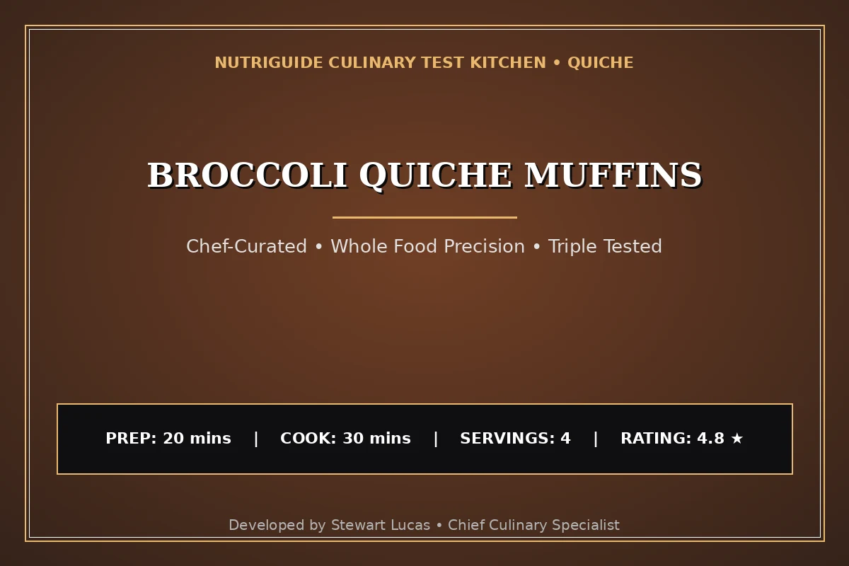 Broccoli Quiche Muffins