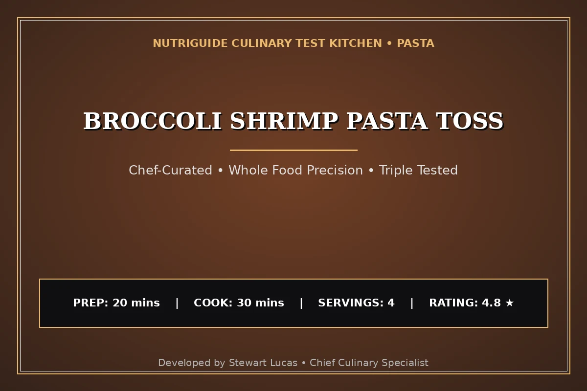 Broccoli Shrimp Pasta Toss