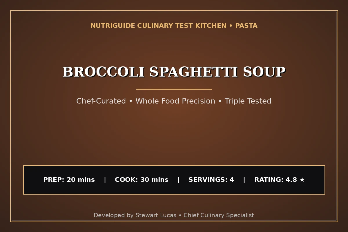 Broccoli Spaghetti Soup