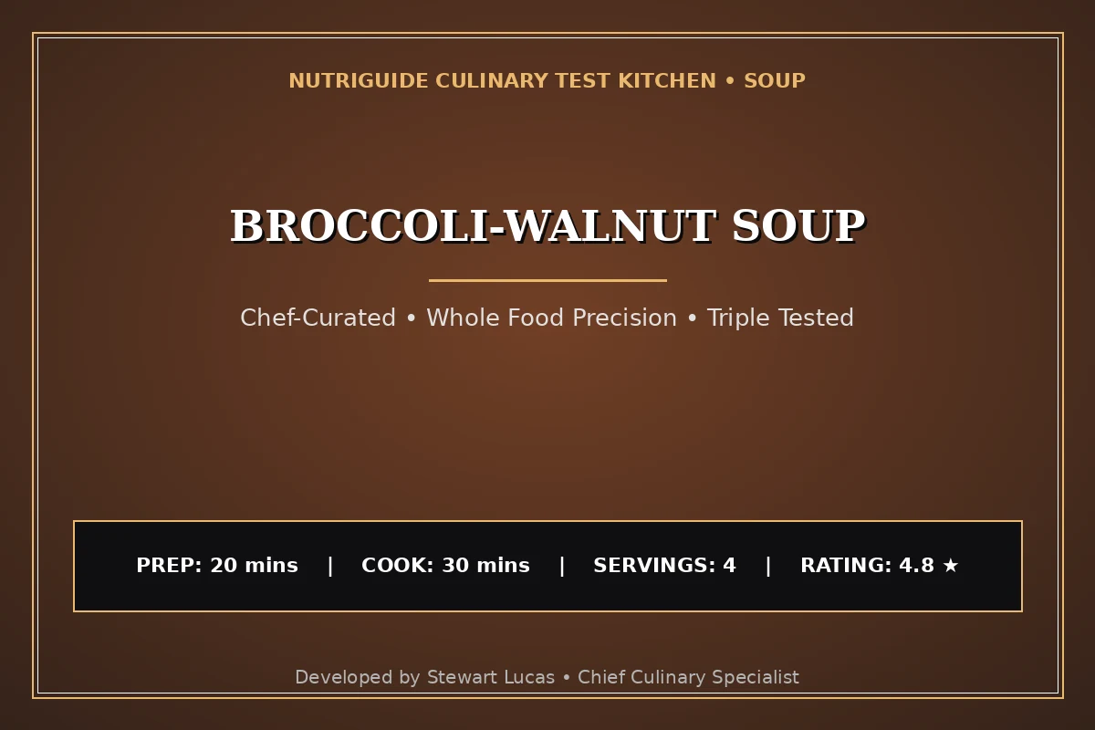 Broccoli-Walnut Soup