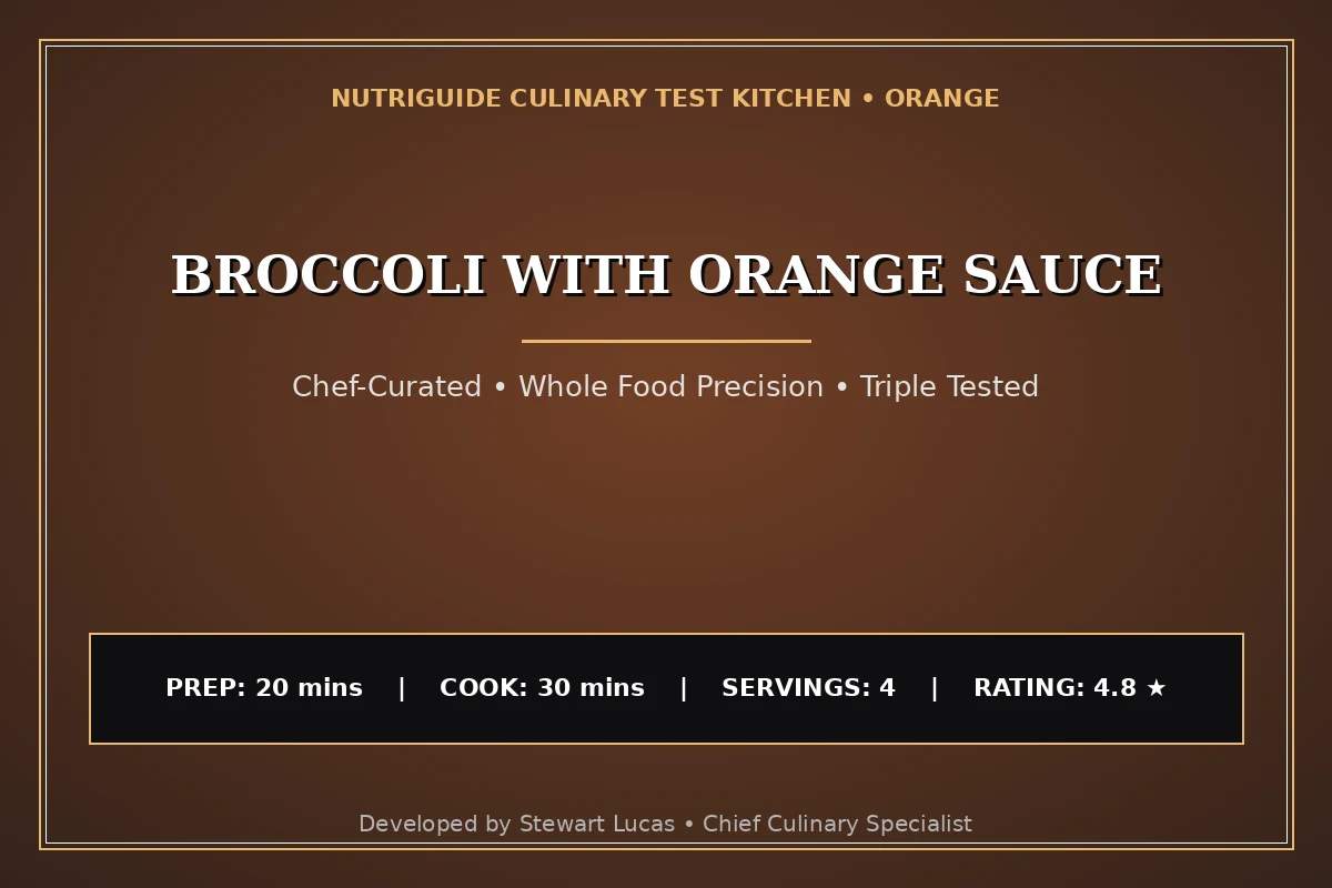 Broccoli With Orange Sauce