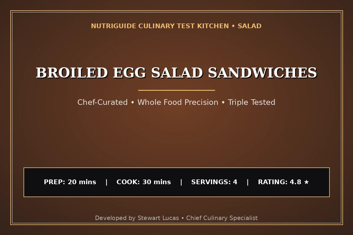 Broiled Egg Salad Sandwiches