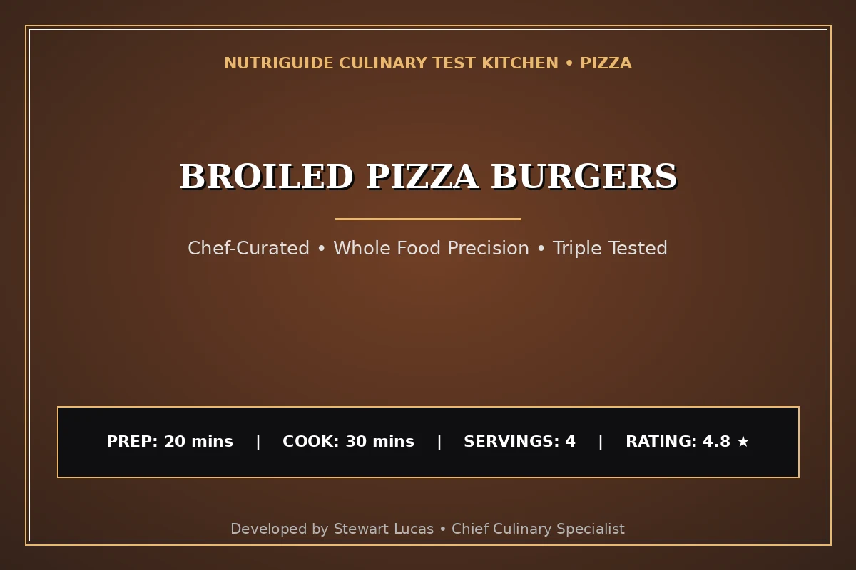 Broiled Pizza Burgers