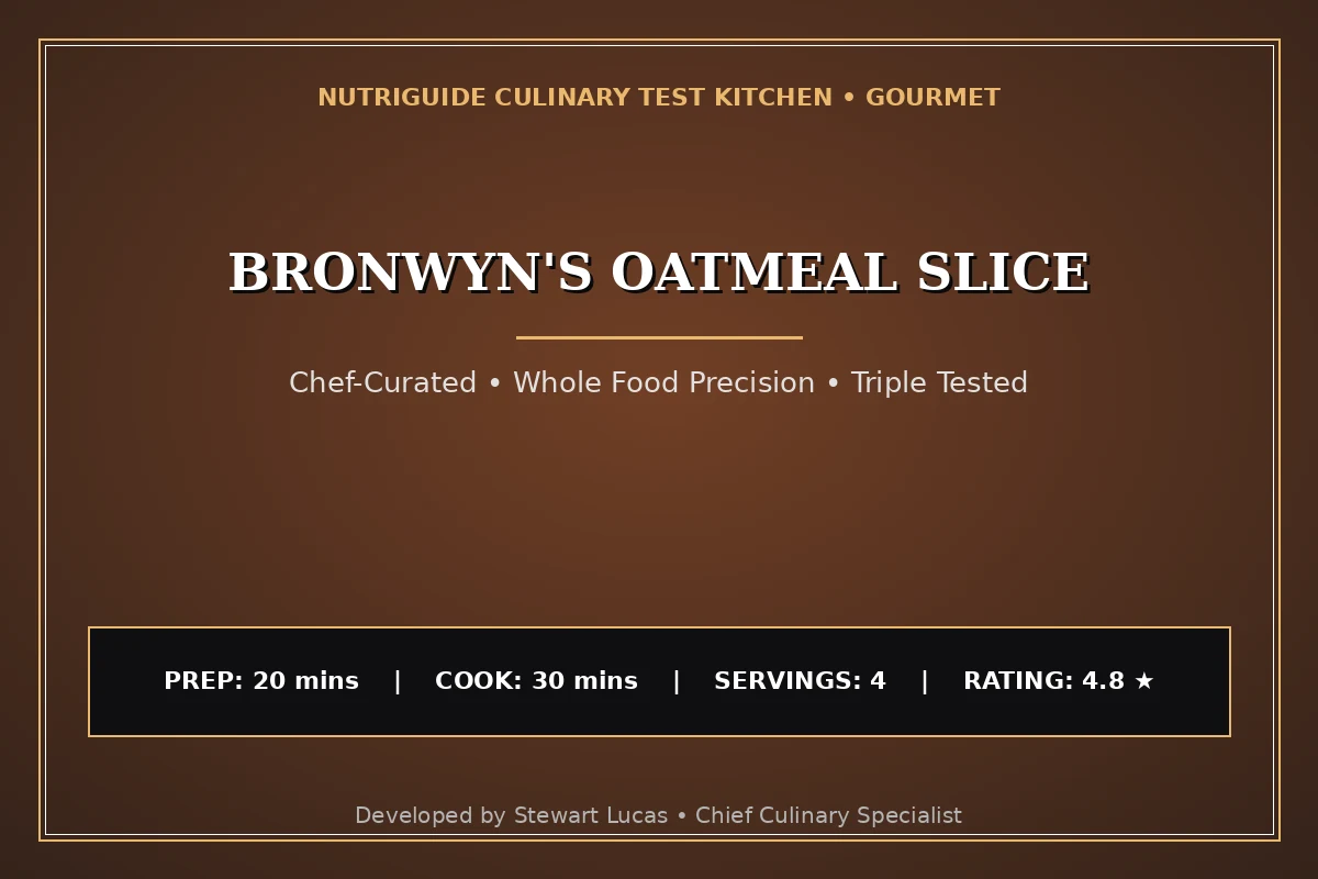 Bronwyn'S Oatmeal Slice