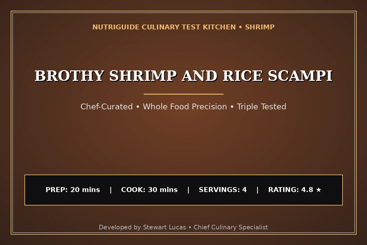 Brothy Shrimp And Rice Scampi