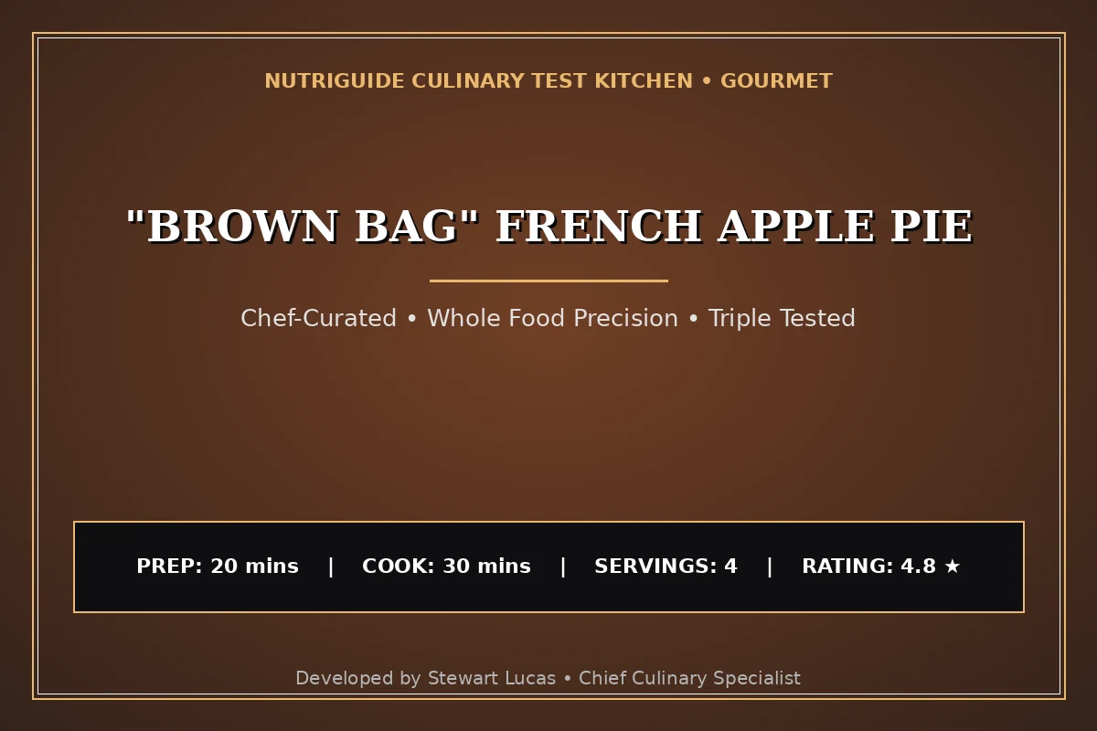 "Brown Bag" French Apple Pie