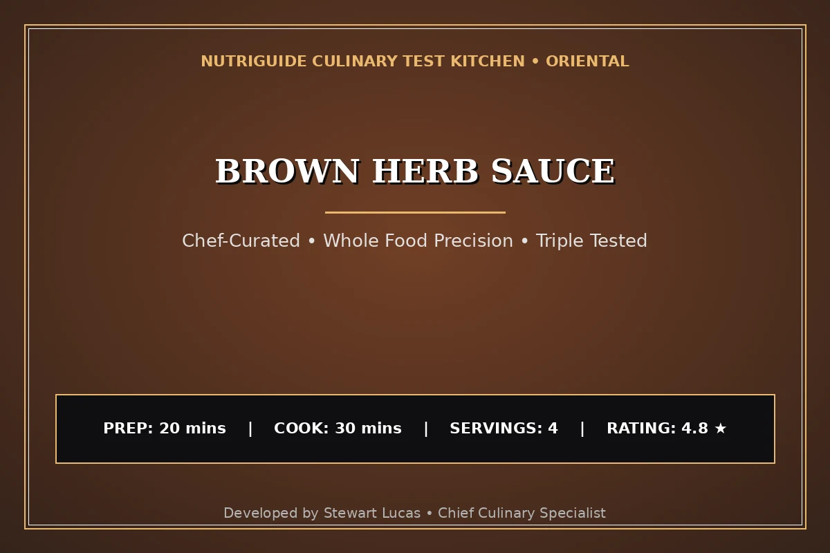 Brown Herb Sauce