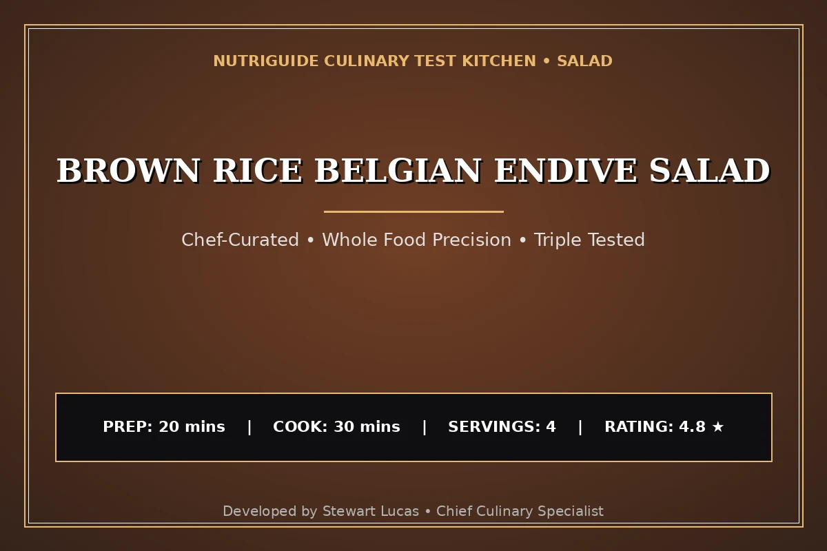 Brown Rice Belgian Endive Salad