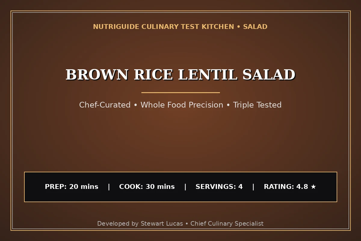 Brown Rice Lentil Salad