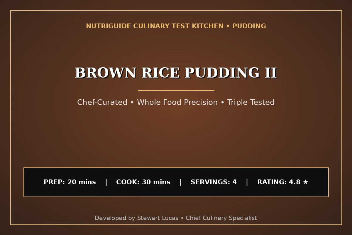 Brown Rice Pudding Ii