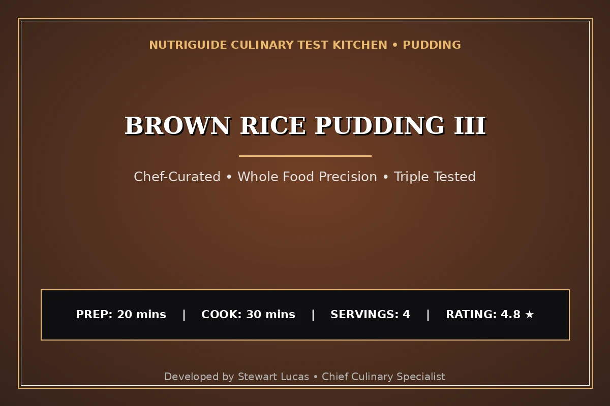 Brown Rice Pudding Iii