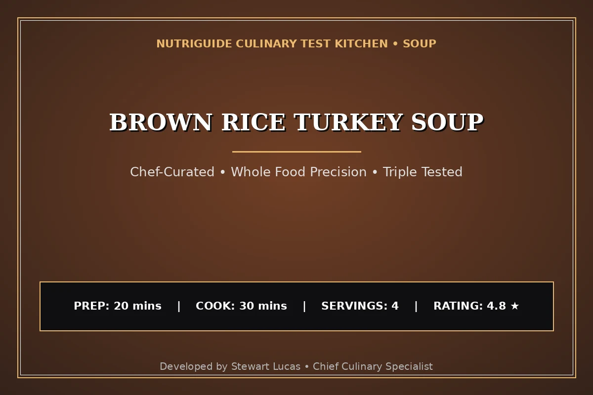 Brown Rice Turkey Soup