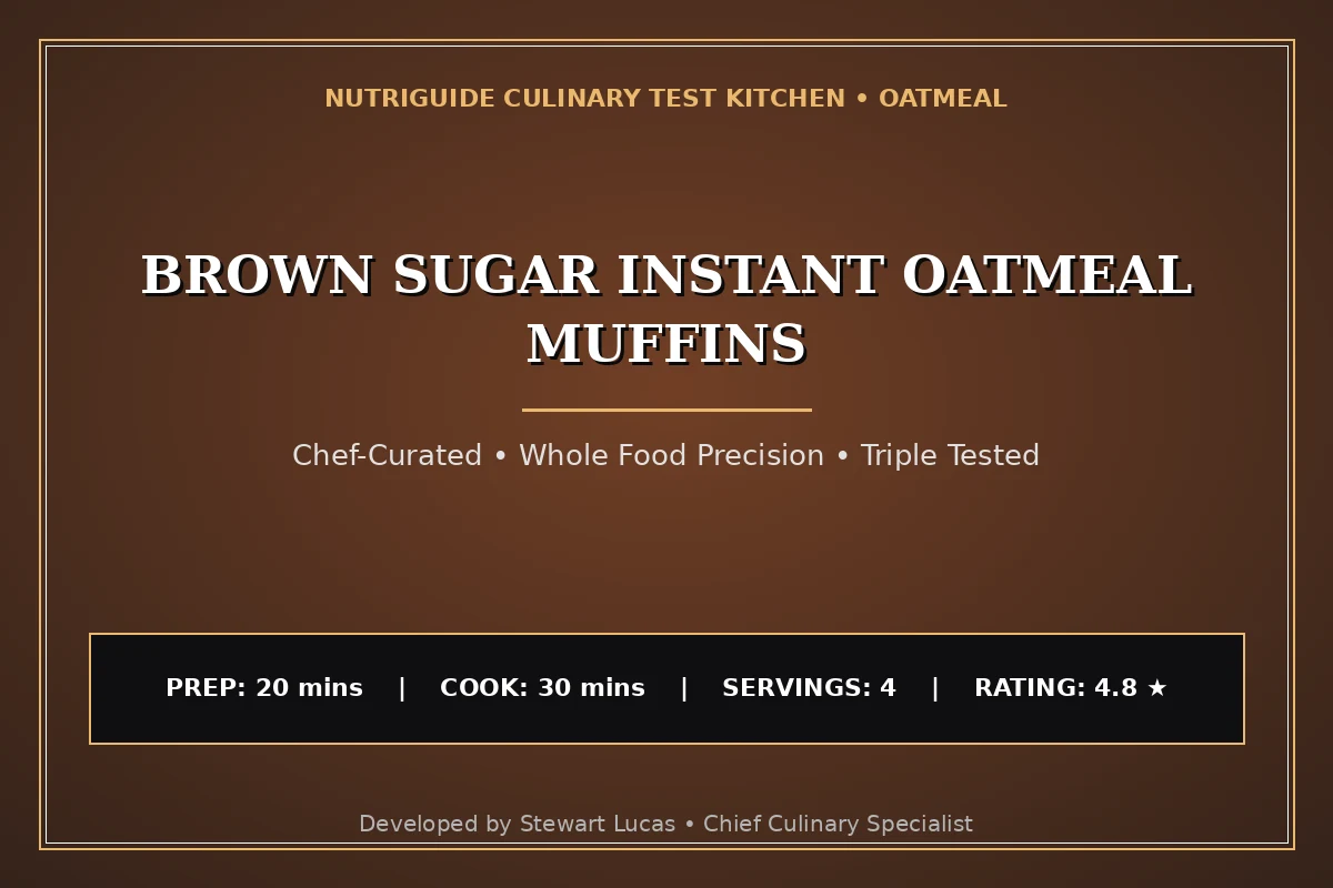 Brown Sugar Instant Oatmeal Muffins