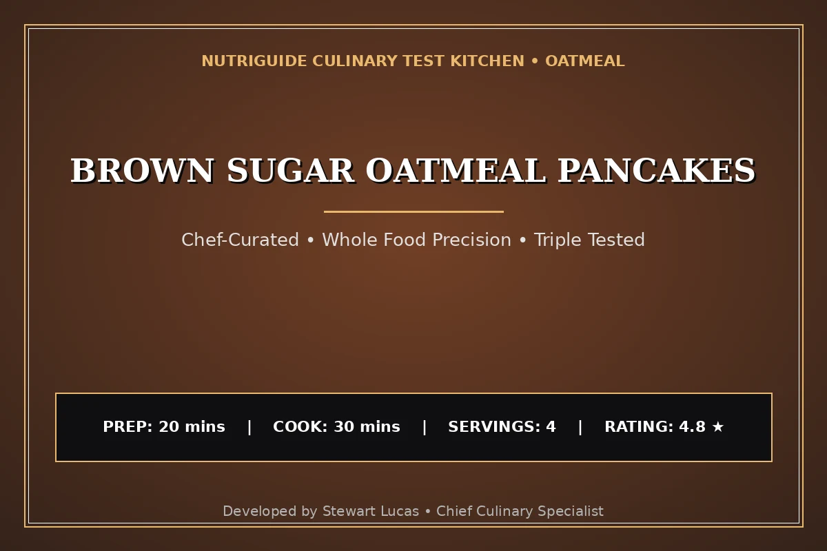 Brown Sugar Oatmeal Pancakes