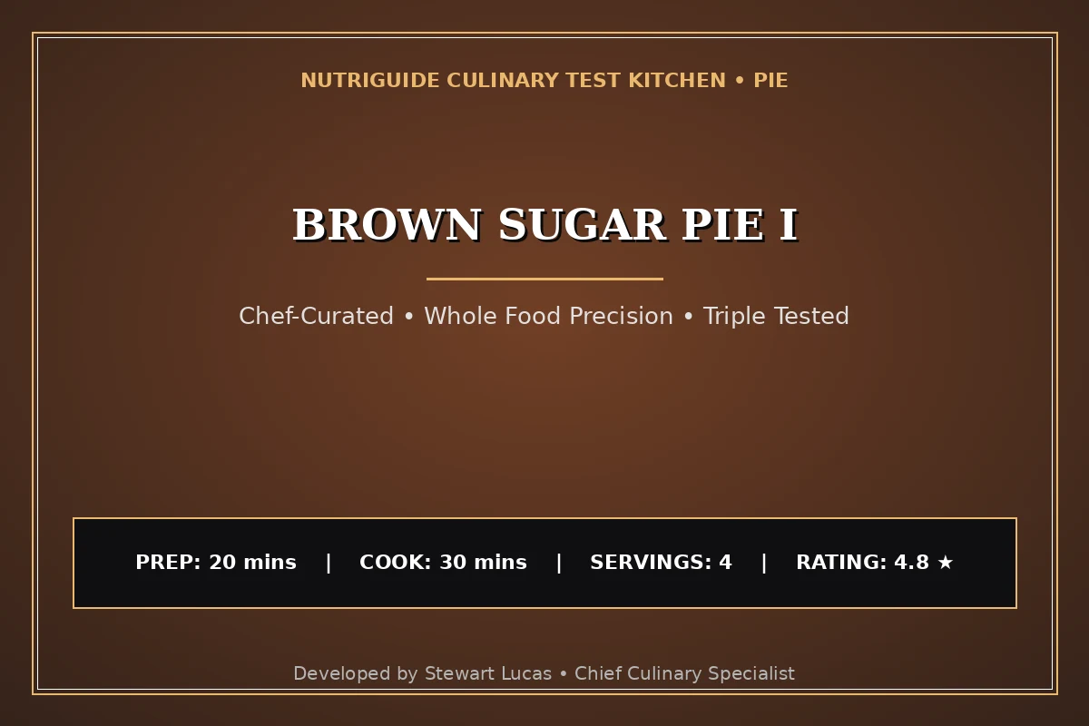 Brown Sugar Pie I