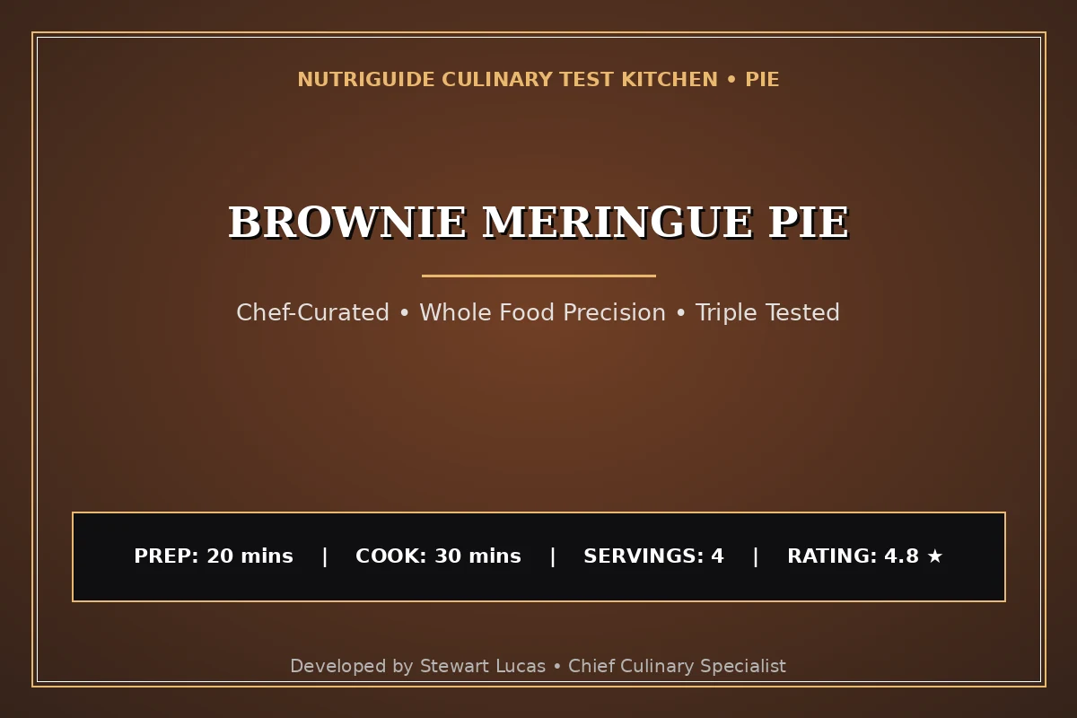 Brownie Meringue Pie