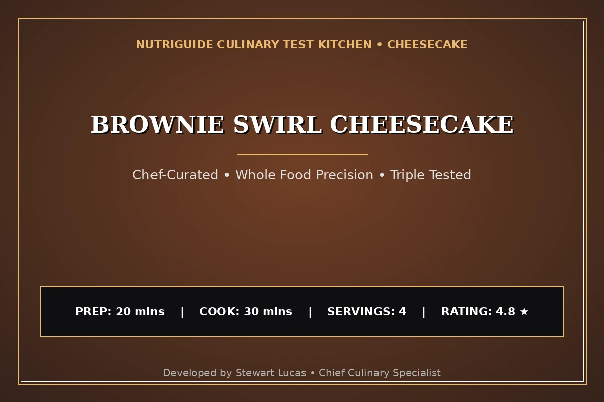 Brownie Swirl Cheesecake
