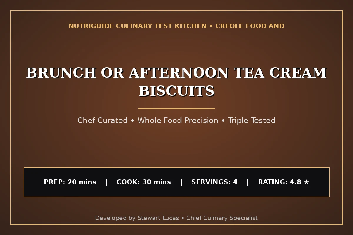 Brunch Or Afternoon Tea Cream Biscuits
