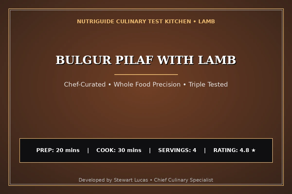 Bulgur Pilaf With Lamb