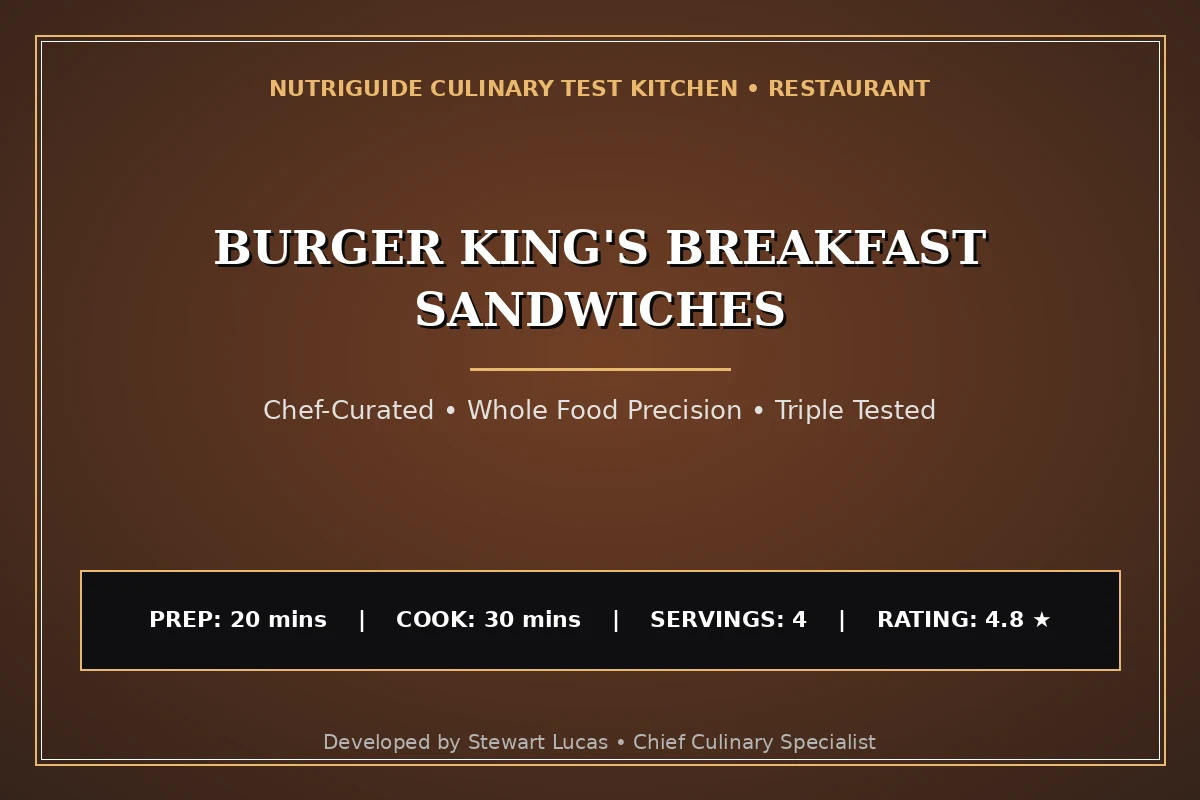 Burger King'S Breakfast Sandwiches