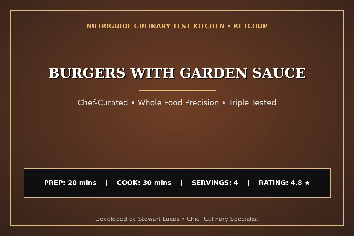 Burgers With Garden Sauce