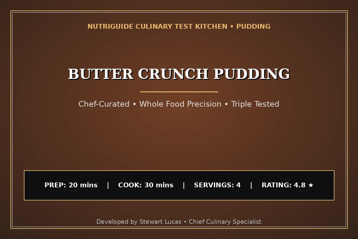 Butter Crunch Pudding