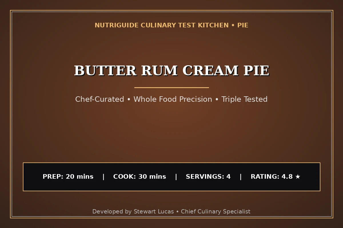 Butter Rum Cream Pie