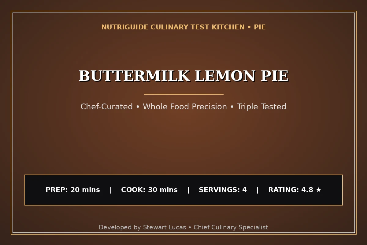 Buttermilk Lemon Pie