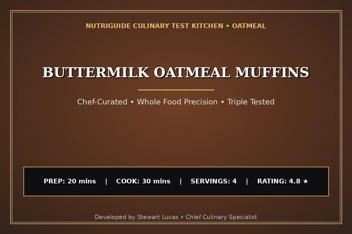 Buttermilk Oatmeal Muffins