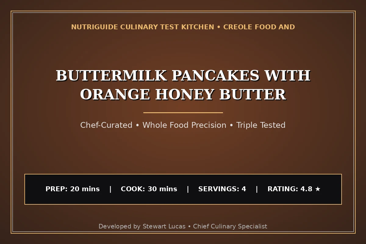 Buttermilk Pancakes With Orange Honey Butter