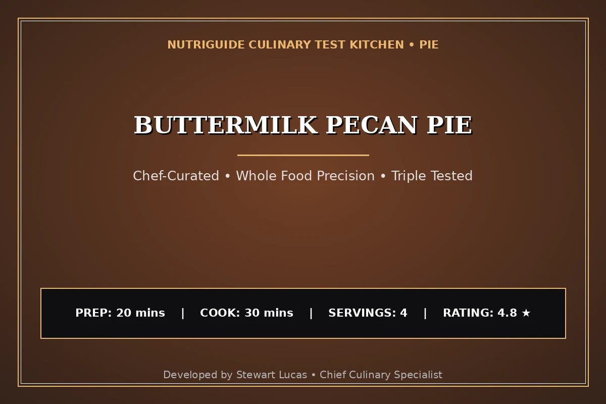 Buttermilk Pecan Pie