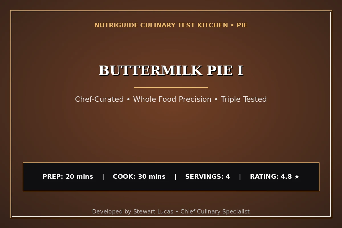 Buttermilk Pie I