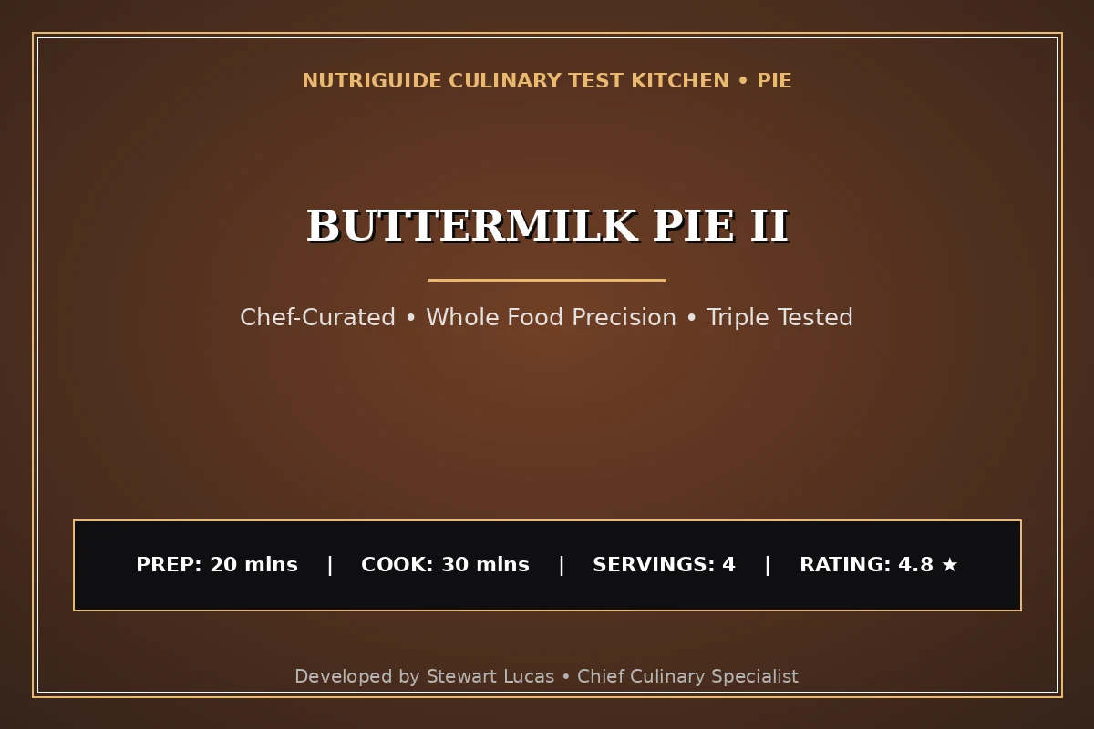 Buttermilk Pie Ii