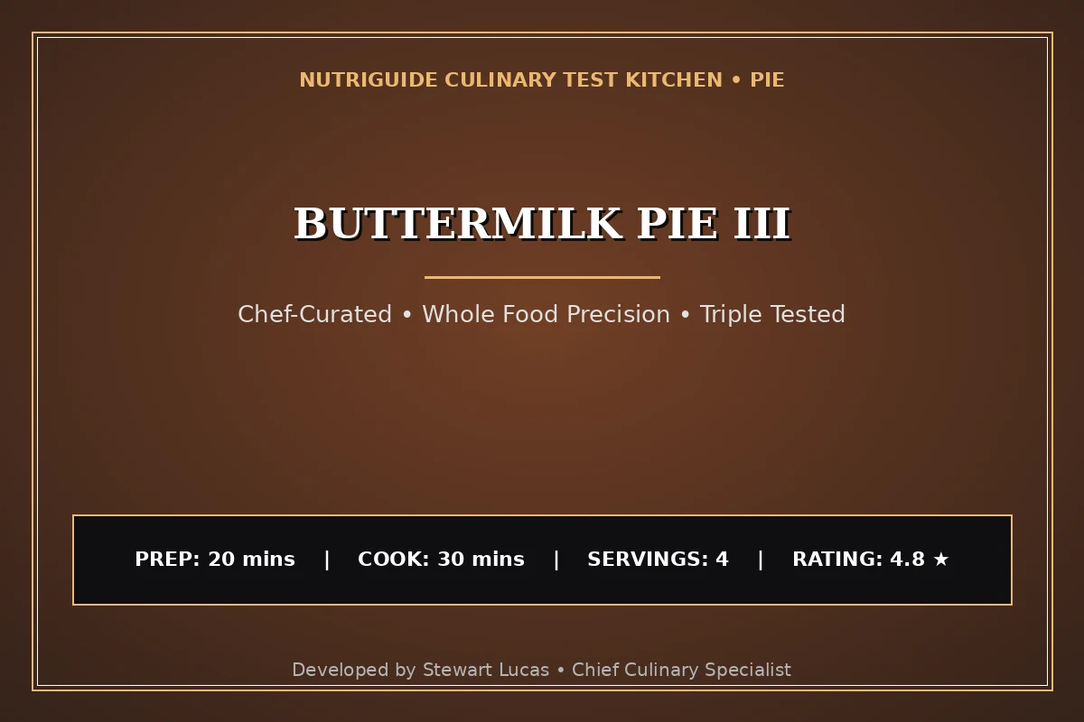 Buttermilk Pie Iii