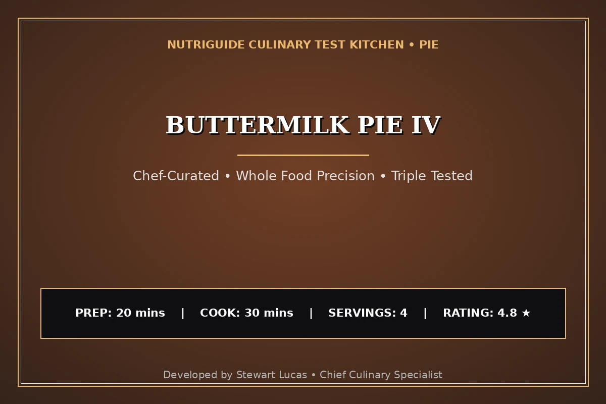 Buttermilk Pie Iv